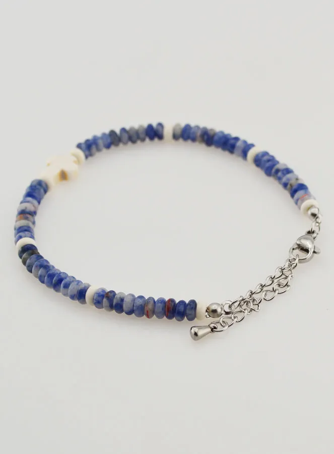 Armband mit Kreuz und Blauen Steinen (pic 4)