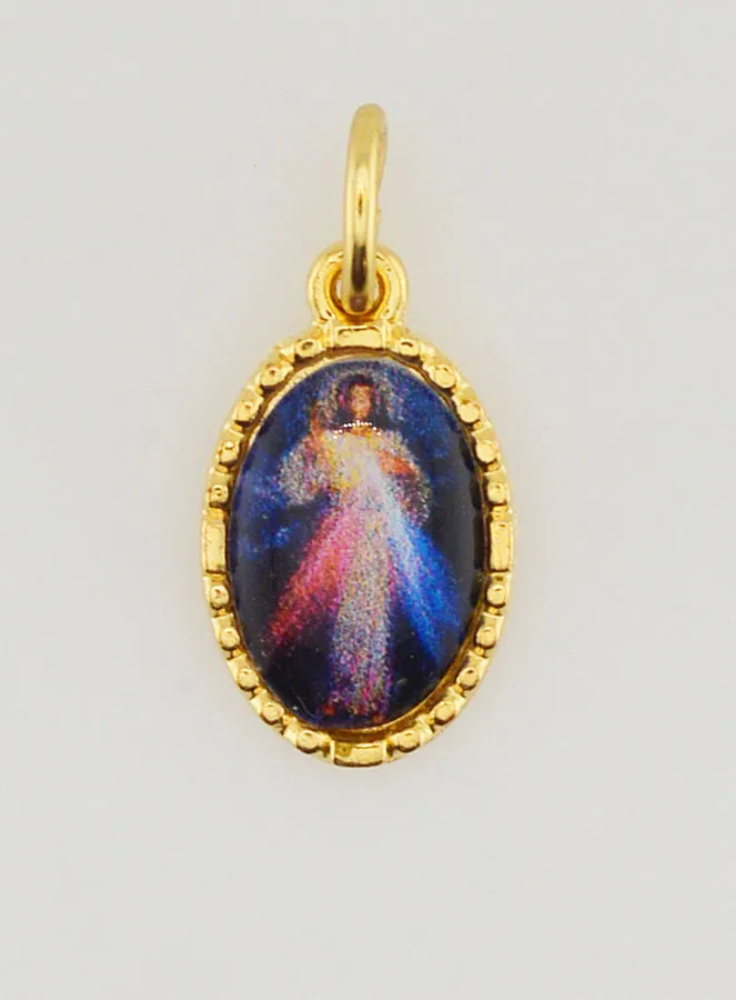 Anhänger mit Gedrehtem Rand 15mm - Barmherziger Jesus Christus (pic 1)