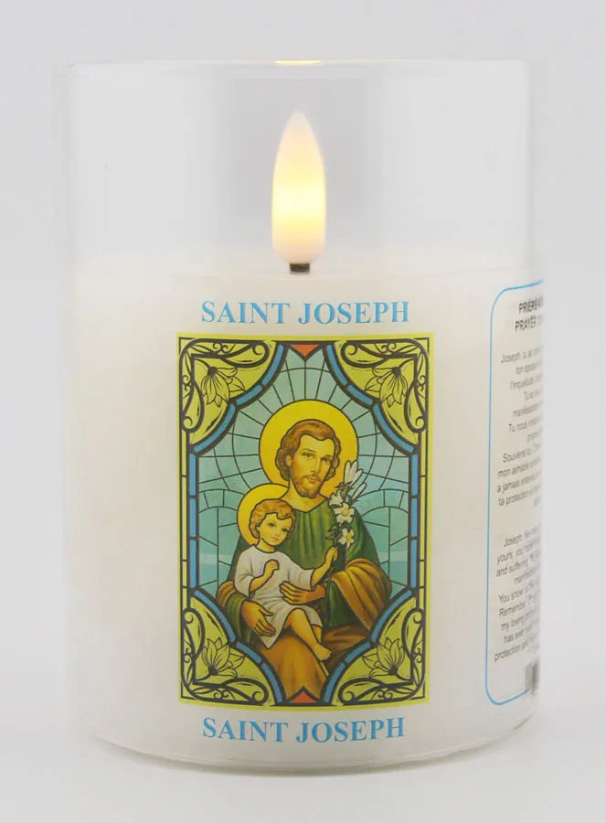 LED-Votivkerze - Gebet des Heiligen Josef (pic 1)