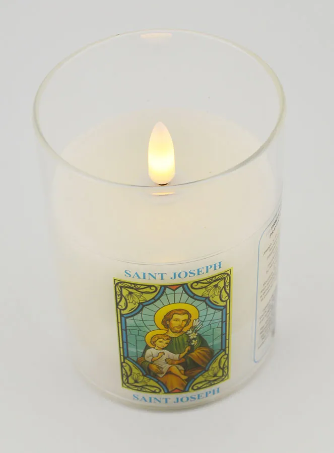 Batteriebetriebene Kirchenkerze - Heiliger Joseph (pic 2)