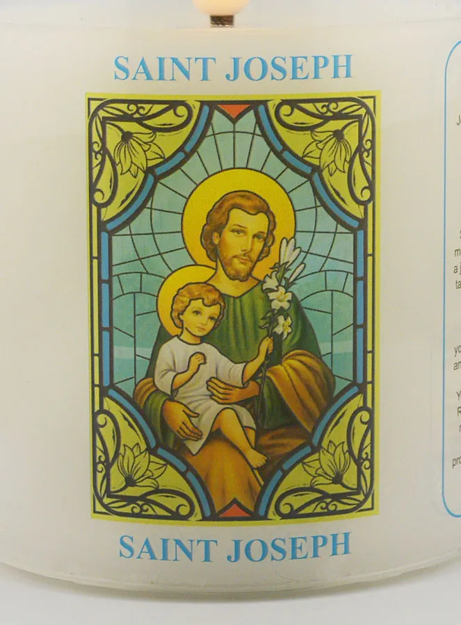 Batteriebetriebene Kirchenkerze - Heiliger Joseph (pic 3)