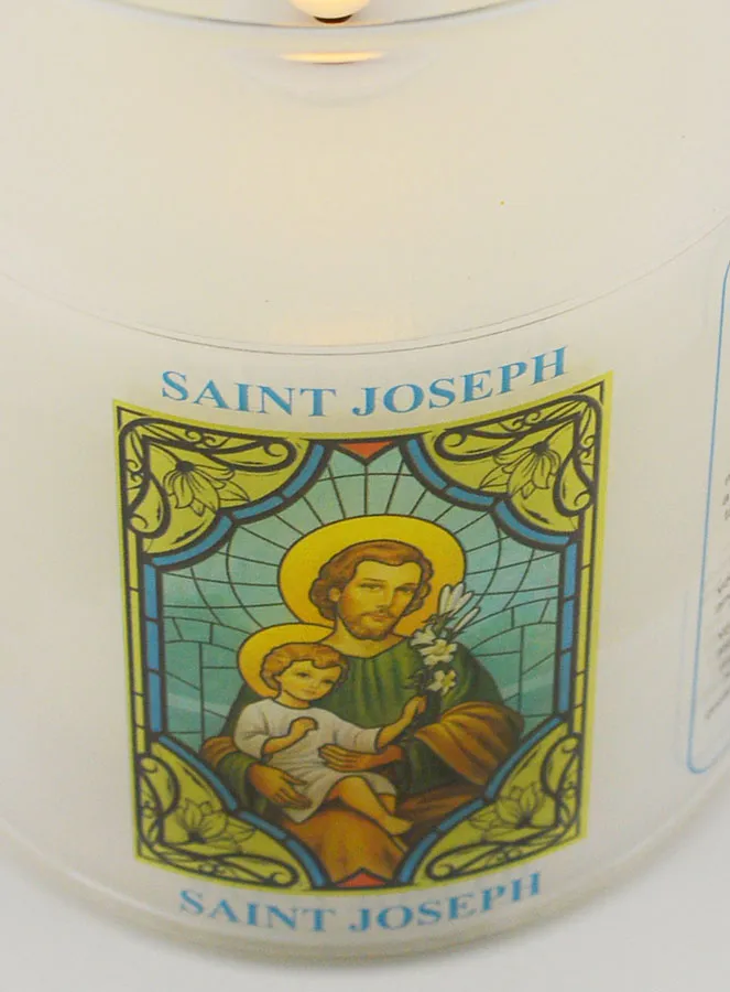 Batteriebetriebene Kirchenkerze - Heiliger Joseph (pic 4)