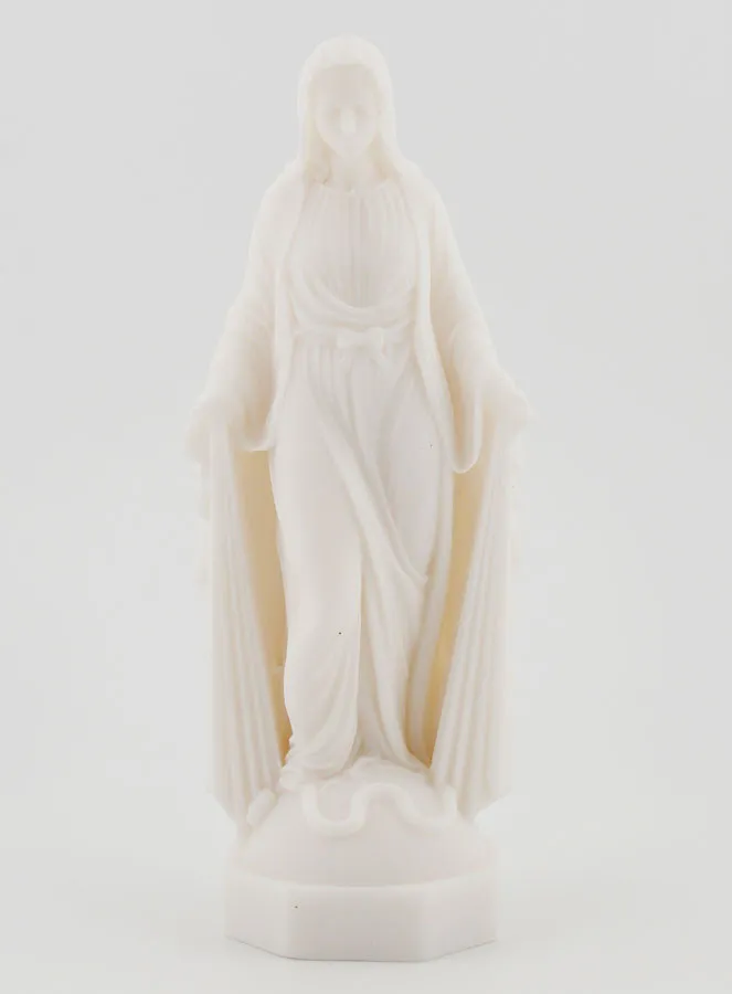 Statue Wundertätige Mutter Gottes aus Alabaster - 12cm (pic 1)