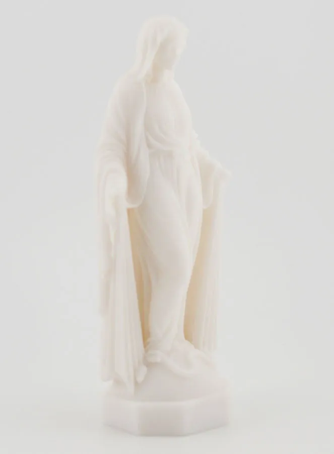Statue Wundertätige Mutter Gottes aus Alabaster - 12cm (pic 3)