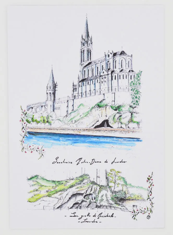 Karte Heiligtum und Grotte von Lourdes (pic 1)