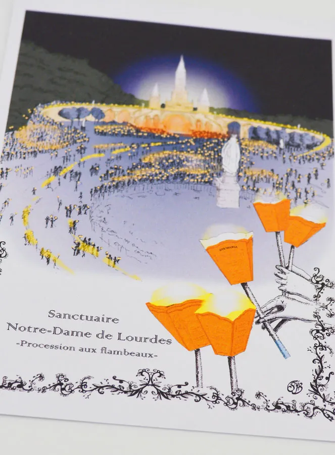 Karte Fackelprozession - Lourdes (pic 2)