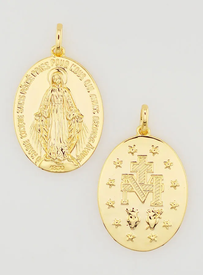 Wunderbare Medaille 18k Vergoldet - 12mm (pic 1)