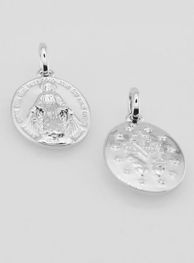 Rhodinierte Wundertätige Medaille - 16mm (pic 2)