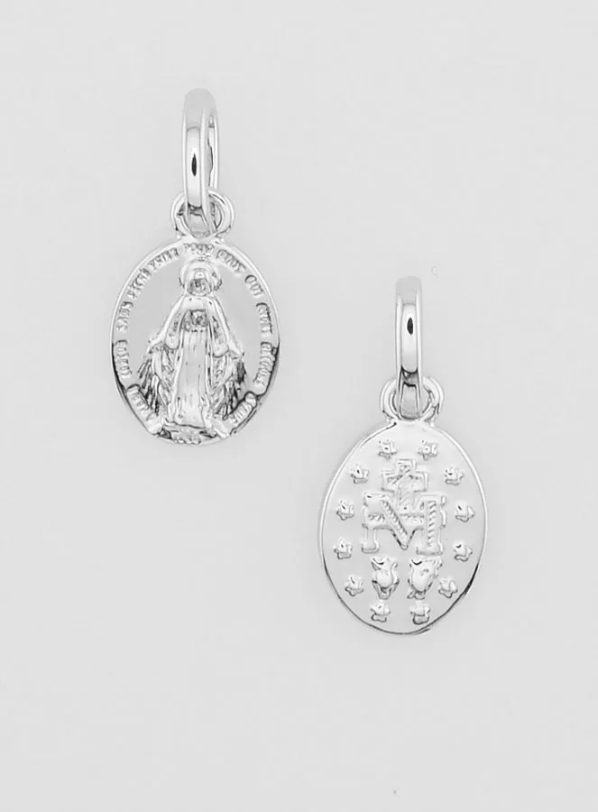 Wundertätige Medaille Silberfarben Rhodiniert - 10mm (pic 1)