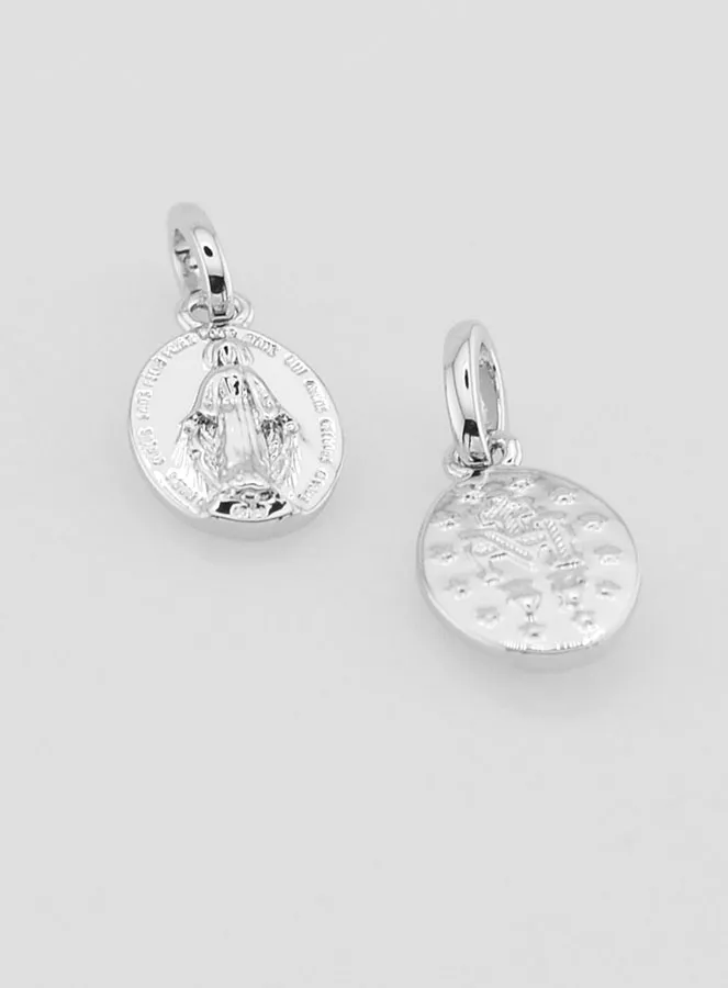 Wundertätige Medaille Silberfarben Rhodiniert - 10mm (pic 2)