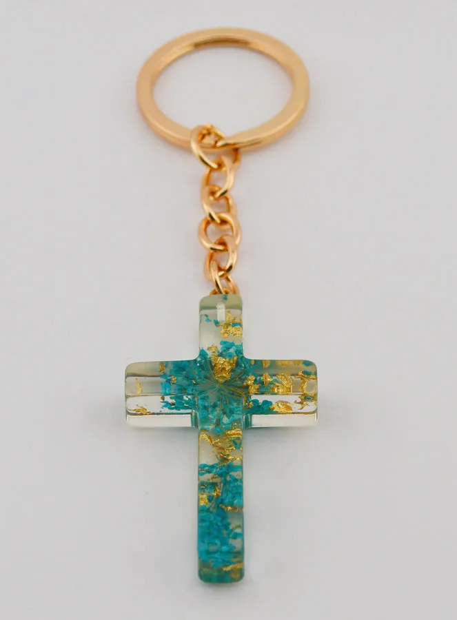 Schlüsselanhänger Durchsichtiges Kreuz (pic 2)