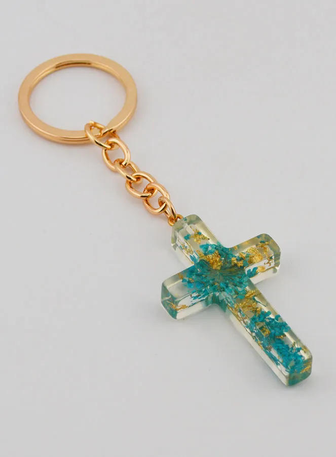 Schlüsselanhänger Durchsichtiges Kreuz (pic 3)