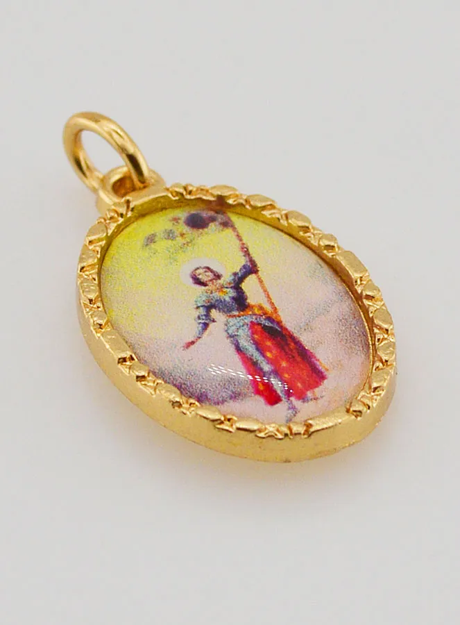 Medaille mit Gedrehtem Rand 25mm – Die Heilige Jeanne d’Arc (pic 3)