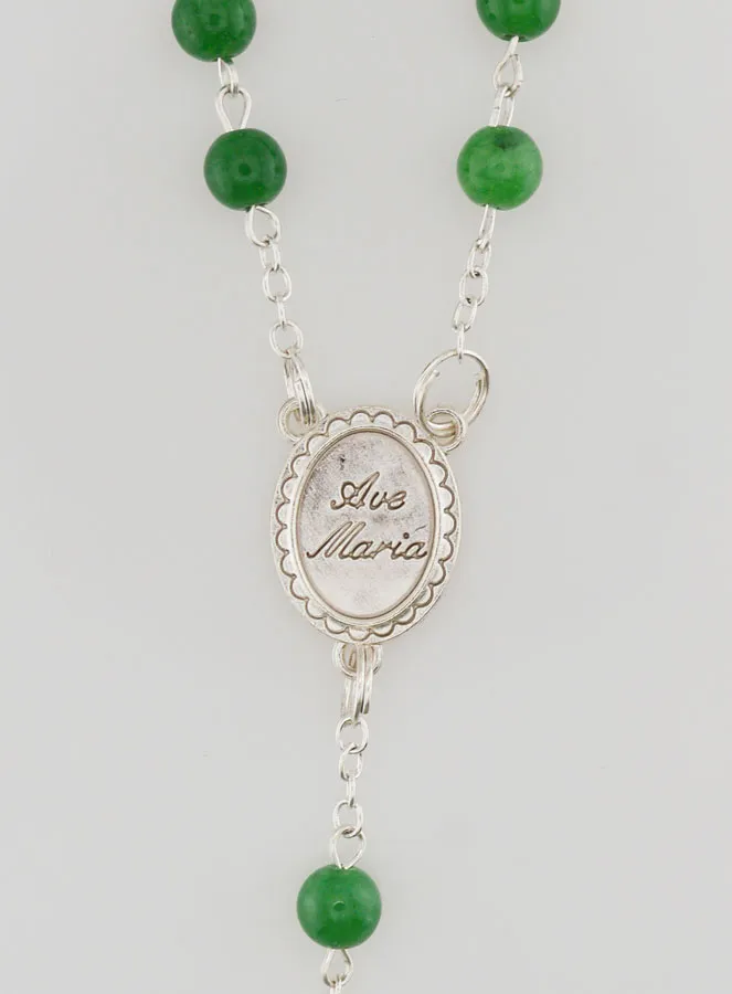 Rosenkranz aus Natursteinen – Jade (pic 4)
