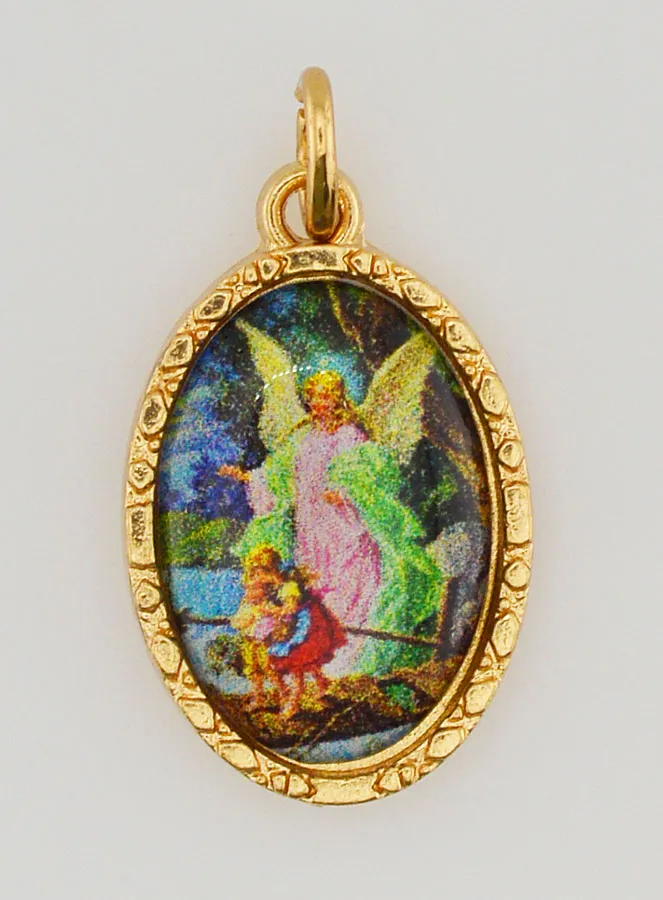 Medaille mit Gedrehtem Rand 25mm – Schutzengel (pic 1)