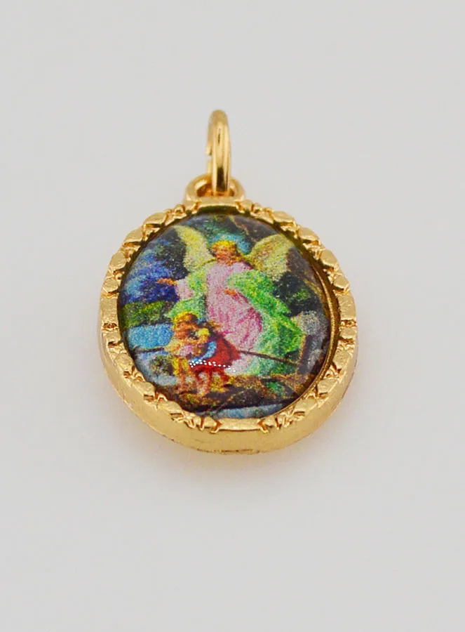 Medaille mit Gedrehtem Rand 25mm – Schutzengel (pic 2)