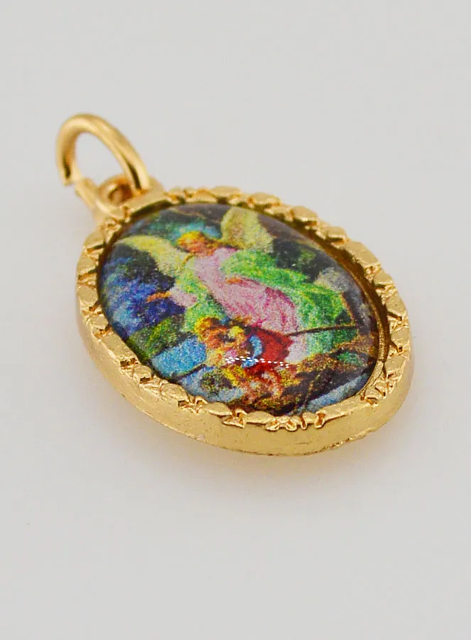 Medaille mit Gedrehtem Rand 25mm – Schutzengel (pic 3)