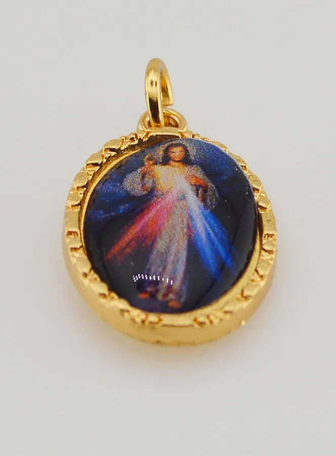 Medaille mit Gedrehtem Rand 25 mm – Barmherziger Christus (pic 2)