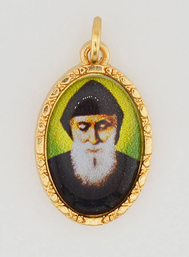 Medaille mit gedrehtem Rand 25mm – Heiliger Charbel (pic 1)