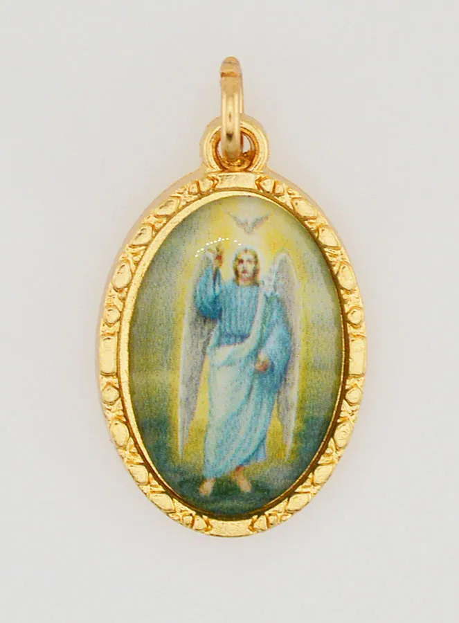 Medaille mit Gedrehtem Rand 25 mm – Erzengel Gabriel (pic 1)