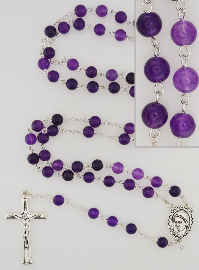 Edelstein Rosenkranz – Amethyst (pic 1)