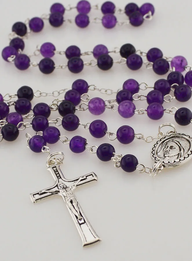 Edelstein Rosenkranz – Amethyst (pic 2)