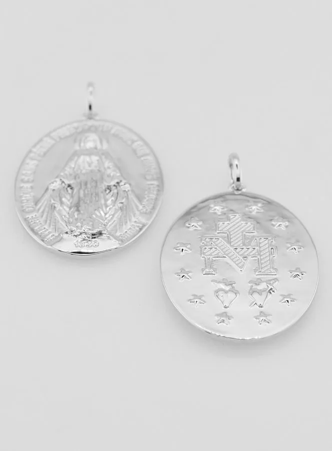 Rhodinierte Wundertätige Medaille – 30 mm (pic 2)