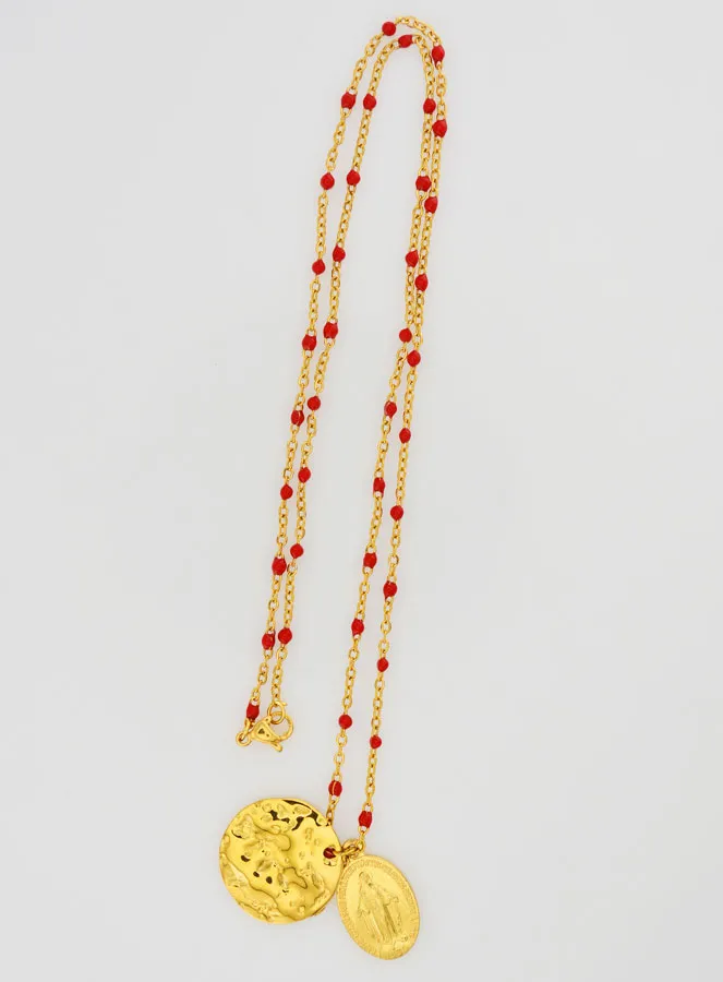 Wundertätige Medaille an Kette mit Perlen (pic 2)