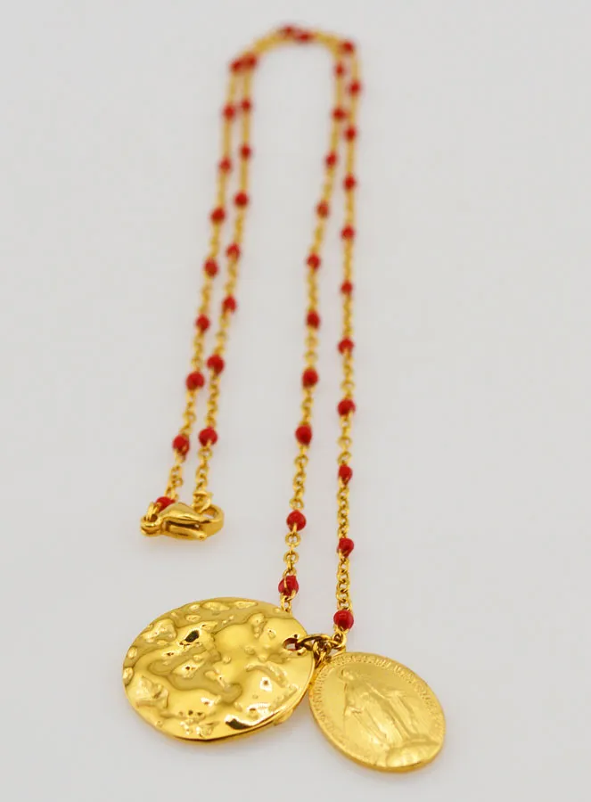 Wundertätige Medaille an Kette mit Perlen (pic 3)