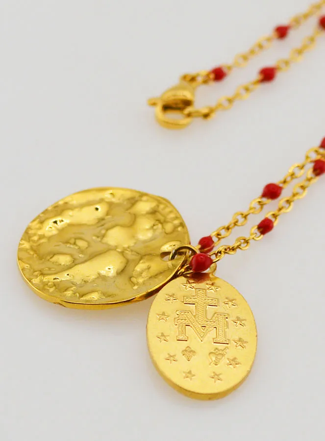 Wundertätige Medaille an Kette mit Perlen (pic 4)