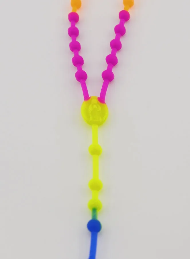 Bunter Kinderrosenkranz in Neonfarben (pic 4)