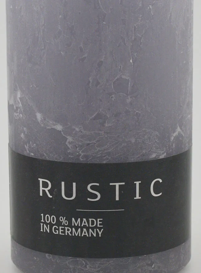 Deko Kerze Rustic 38 Std – Grau (pic 3)