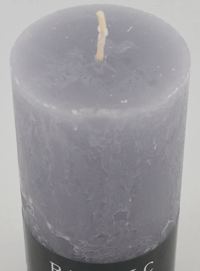 Deko Kerze Rustic 38 Std – Grau (pic 4)