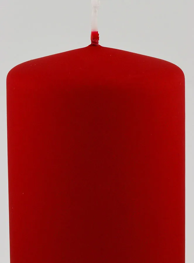Deko Kerze Matt Samt – Rot (pic 3)