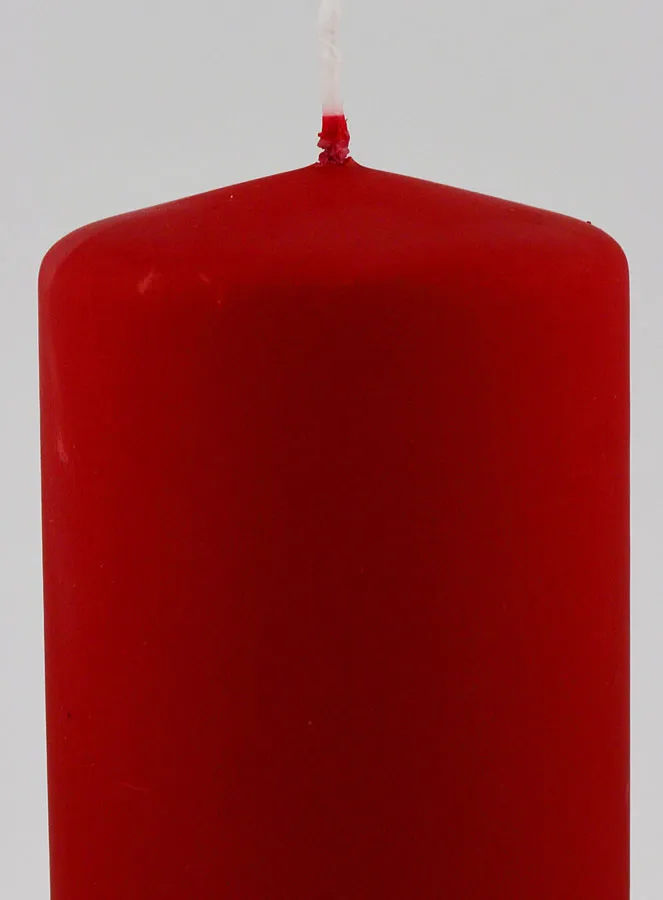 Weihnachtskerze mit Samteffekt – Rot (pic 3)