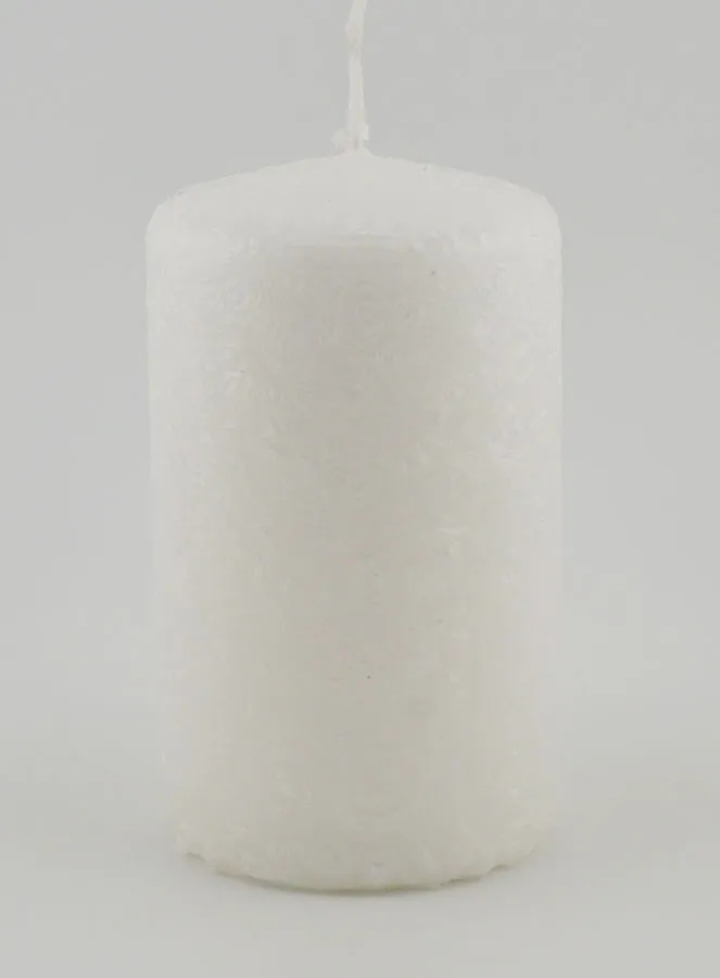 Weihnachtskerze mit Ice-Effekt – Weiß (pic 1)