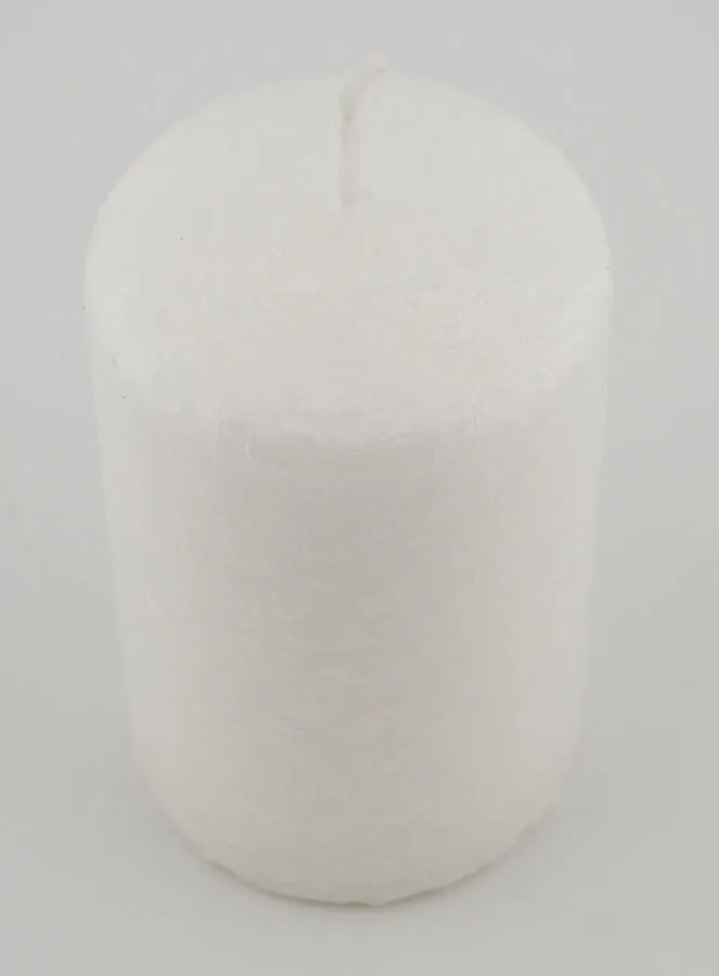 Weihnachtskerze mit Ice-Effekt – Weiß (pic 2)