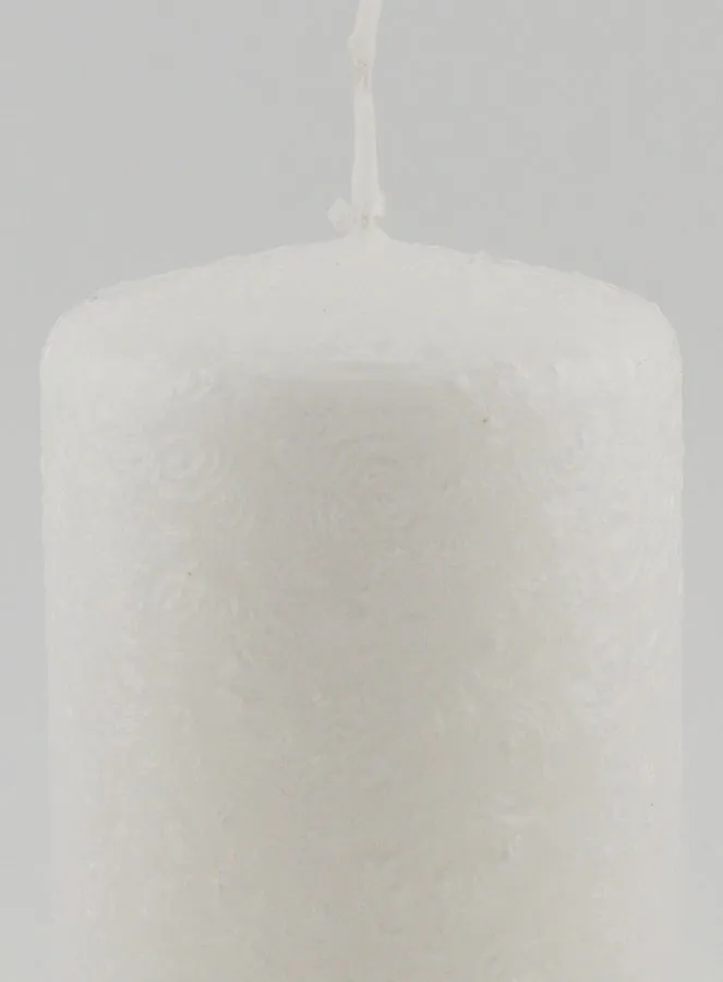 Weihnachtskerze mit Ice-Effekt – Weiß (pic 3)