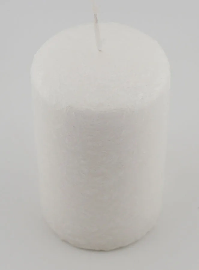 Deko Kerze mit Ice-Effekt – Weiß (pic 2)