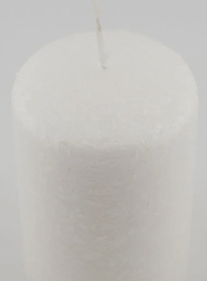Deko Kerze mit Ice-Effekt – Weiß (pic 4)