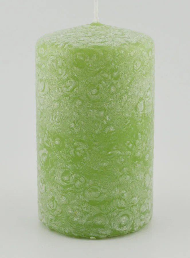 Weihnachtskerze mit Ice-Effekt – Grün (pic 1)