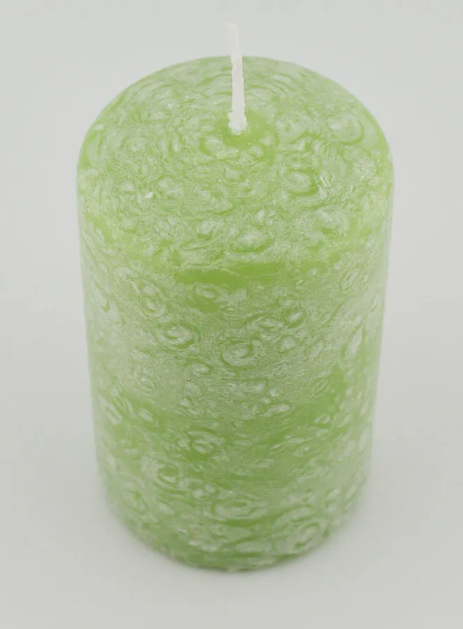 Weihnachtskerze mit Ice-Effekt – Grün (pic 2)