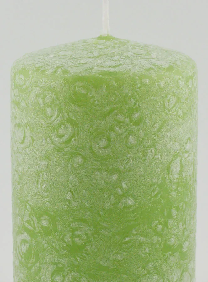 Weihnachtskerze mit Ice-Effekt – Grün (pic 3)