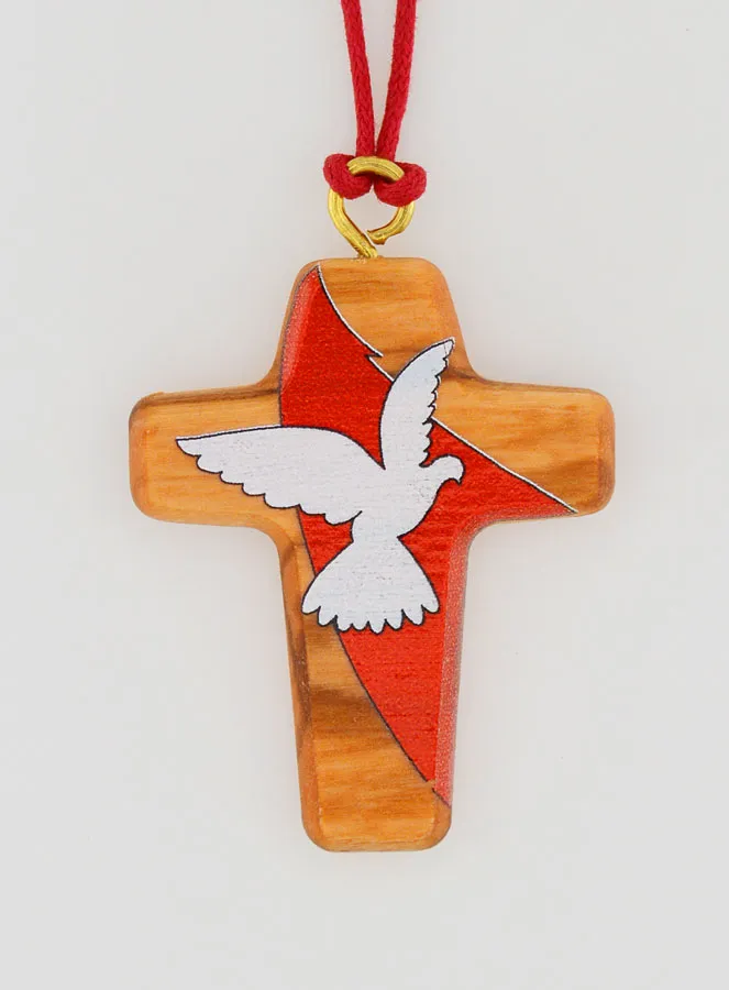 Anhänger Holzkreuz Heiliger Geist an Schnur (pic 4)