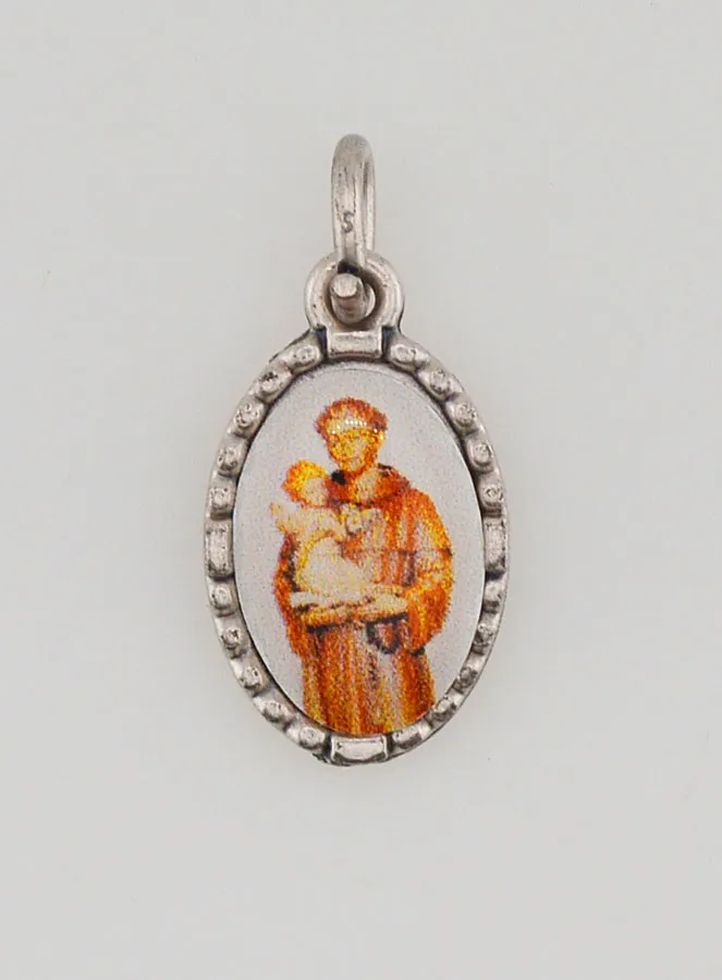 Medaille mit Gedrehtem Rand 15 mm – Heiliger Antonius (pic 1)