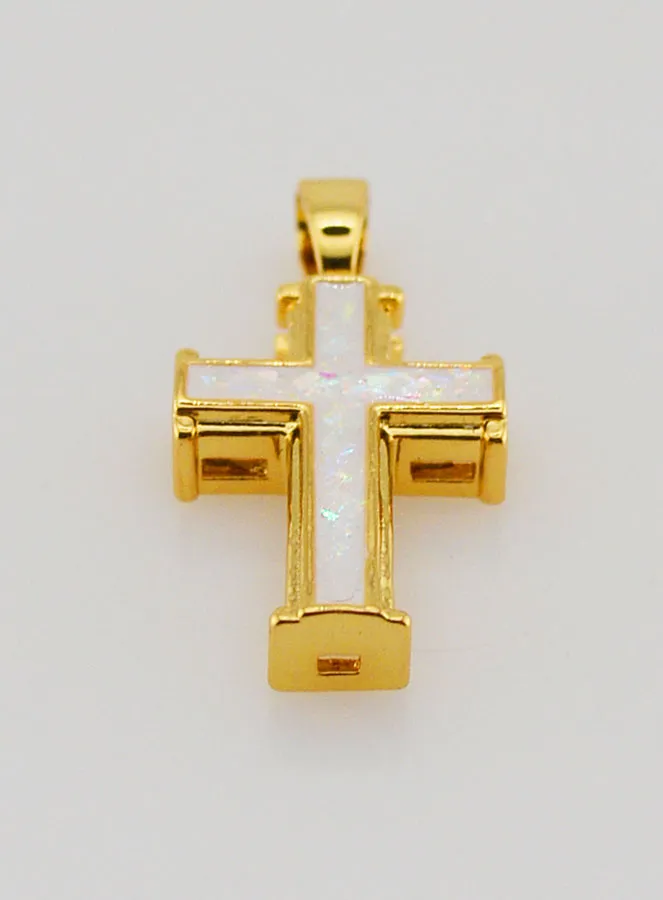 Anhänger Weißes Kreuz – 17mm (pic 2)