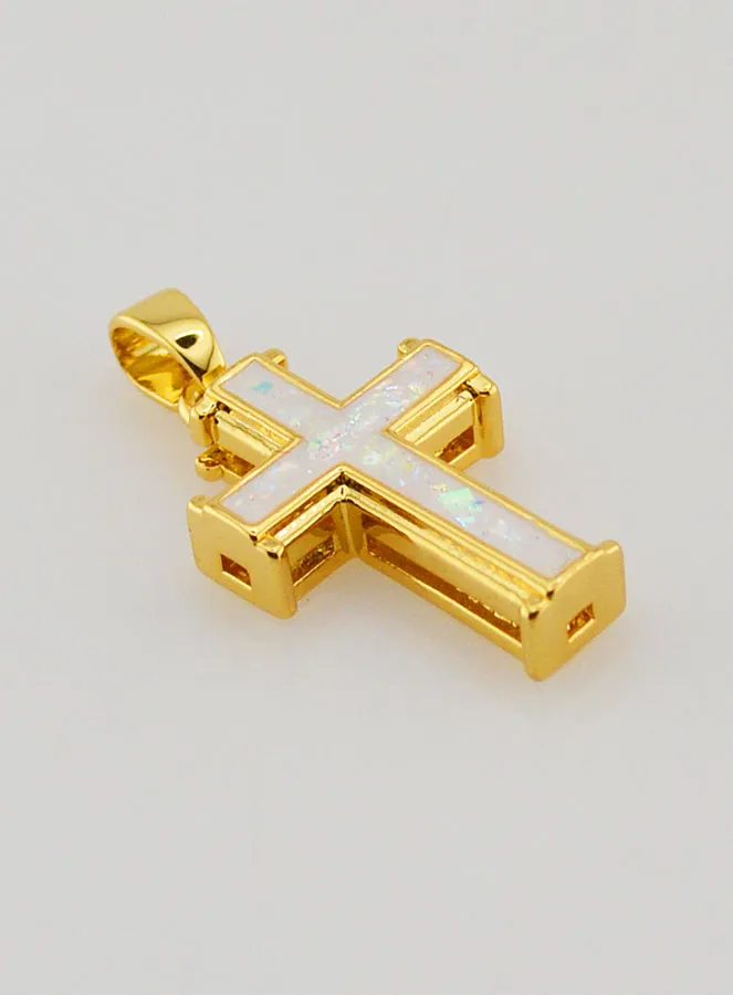 Anhänger Weißes Kreuz – 17mm (pic 3)