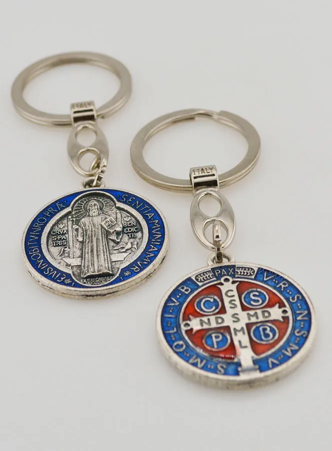 Schlüsselanhänger mit Bunter Benediktus-Medaille (pic 4)