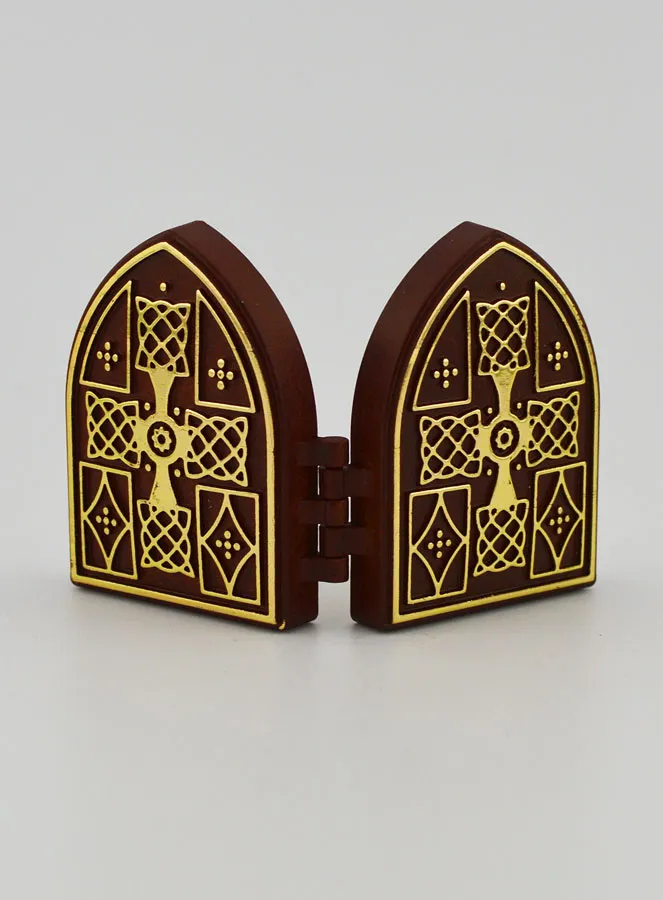 Mini Diptychon Ikone – Wunderbare Madonna und Heiliger Michael (pic 4)