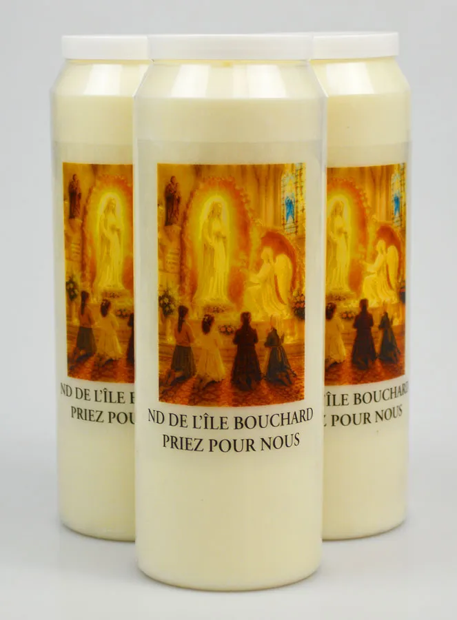 Set 3 Novenenkerzen zur Madonna von Île Bouchard (pic 1)